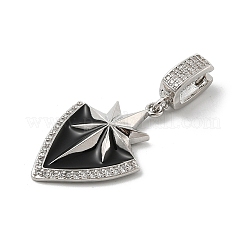 Латунные микро проложить кубического циркония подвески KK-U047-06P