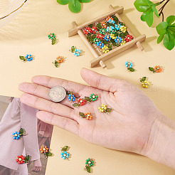 36 шт. 6 стильных стеклянных подвески-зерна и акриловые соединители PALLOY-TA00220