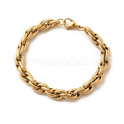 Браслеты-цепочки из нержавеющей стали 304 для женщин BJEW-B140-02G