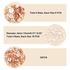 Kit de fabrication de boucles d'oreilles à tige en acier inoxydable 304&nbsp;DIY-UN0002-50RG