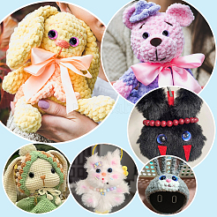 48 шт. 6-цветный глаз для безопасного изготовления поделок из смолы&nbsp;DIY-PH0030-99A