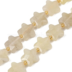 Естественный лимонный кварц нитей бисера G-P573-C12-01