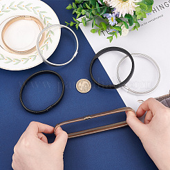 6шт. набор из 3-х цветных эластичных браслетов из высокоуглеродистой стали BJEW-GA0001-06