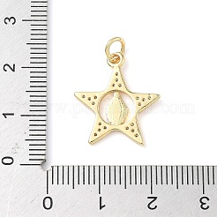 Латунные микро проложить кубического циркония подвески&nbsp;ZIRC-I356-25G