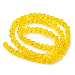 Прозрачные стеклянные бусины GLAA-F029-4mm-22