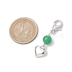 7 шт. чакра круглая подвеска из натурального белого нефрита HJEW-JM03192