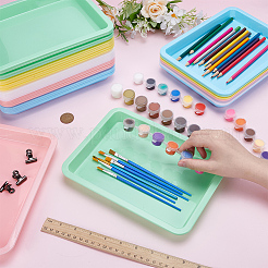 30 шт. 5-цветные пластиковые лотки формата А5 для ювелирных изделий&nbsp;AJEW-WA0001-32