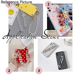 Прозрачный акриловый ремешок для мобильного телефона со звездой HJEW-JM01228