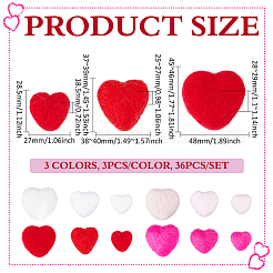 36 Stück 12 Stile handgemachtes Wollfilz-Ornament&nbsp;DIY-MA0007-05