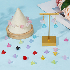 200шт матовые непрозрачные акриловые колпачки для бусин&nbsp;OACR-HS0001-01