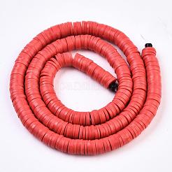 Perle piatte tonde polimero a mano di argilla&nbsp;CLAY-R067-6.0mm-30