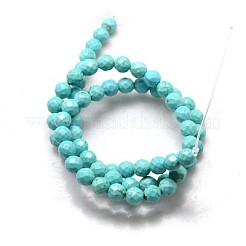 Howlite naturale perle tonde fili&nbsp;TURQ-L017-12mm-02B