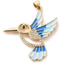 5 шт. Латунные подвески с микропаве ZIRC-PH0001-31