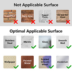 Мини-самоклеящиеся наклейки с автоматическим дверным предупреждающим покрытием из ПВХ STIC-WH0017-011