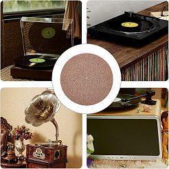 Плоский круглый пробковый коврик для пластинки&nbsp;DIY-WH0258-43