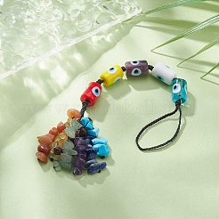 Кулон лэмпворк ручной работы от сглаза HJEW-JM01053-01