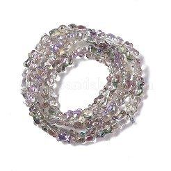 Стеклянные бусины с гальваническим покрытием &nbsp;EGLA-L030-HR04