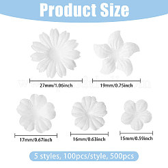 500 stücke 5 arten tuch blume ornament zubehör&nbsp;DIY-CA0007-99
