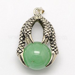 Винтажные подвески из смешанных драгоценных камней с натуральным ободом G-M038-03