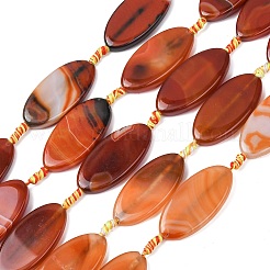 Натуральные полосатые агатовые бусы&nbsp;G-F825-A01-01A