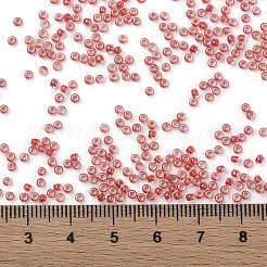 TOHOラウンドシードビーズ  日本製シードビーズ  （185)色光沢クリスタルコーラル  11/0  2.2mm  穴：0.8mm  約1110PCS /ボトル  10 G /ボトル&nbsp;SEED-JPTR11-0185