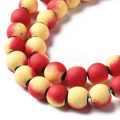 Окрашенного распылением немагнитных синтетических нитей гематита бусы&nbsp;G-N337-01H