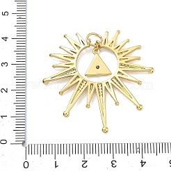Messing micro pave klare zirkonia anhänger&nbsp;KK-D229-04G