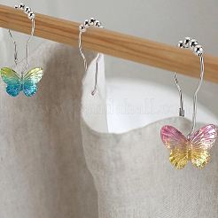 20 шт. 5 цвета железные кольца для занавески для душа для ванной комнаты&nbsp;HJEW-OC0001-22