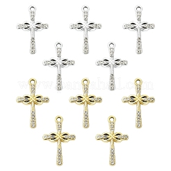 Подвески со стразами из сплава 10 шт.&nbsp;FIND-YW0007-83G