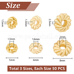 150 шт. 3 стиля стойки гальванопокрытие цинковый сплав распорные бусины FIND-PH0018-81