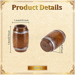 Tonneaux en bois&nbsp;DJEW-WH0043-110B-01