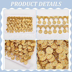 4.6~5 ярд полиэстеровой кружевной отделки с блестками OCOR-PH0004-51C