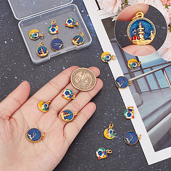 Подвески из сплава эмали 20шт 4 стиля&nbsp;ENAM-SC0003-18