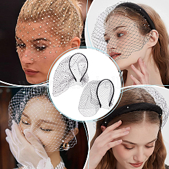 2 шт. 2-х цветные сетчатые резинки для волос из вуали&nbsp;FIND-OC0003-95A