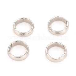 変色しにくい304ステンレススチール製オープン丸カン  ステンレス鋼色  9x3mm&nbsp;STAS-H121-20P