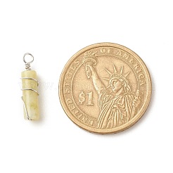 Pendentifs en jade naturel de taiwan&nbsp;PALLOY-JF01575-09