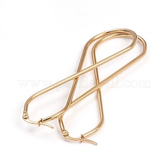 201 серьги-кольца из нержавеющей стали EJEW-L243-17A-G