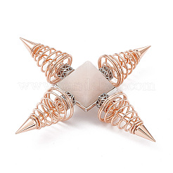 Генератор духовной энергии из латуни из розового золота&nbsp;DJEW-P003-01RG