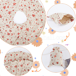 Рождественские мешочки для хранения из джутовой ткани со звездным принтом ABAG-WH0048-12B