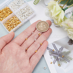 800 шт. 4 латунных крышки для обжимных бусин KK-AR0003-69