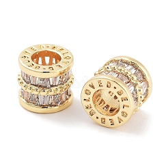 Латунные микропаве из прозрачного кубического циркония KK-P271-43G-B