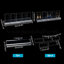 Прозрачные акриловые стойки для серег AJEW-WH0304-96