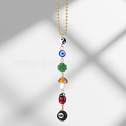 Гриб и сглаз акриловые и лампворк и стеклянные подвесные украшения&nbsp;HJEW-SC00184