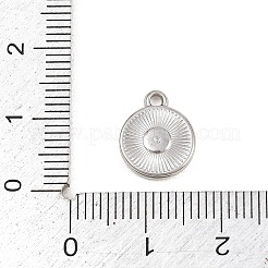 Pendenti in acciaio inossidabile 304 martellato&nbsp;STAS-L313-11P