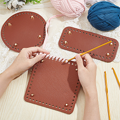 3Stk. 3 Style PU Leder Strick Häkeltaschen Nagelboden Shaper Pad&nbsp;FIND-AR0001-72