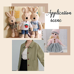 200 шт. 4 плоских круглых кокосовых пуговиц с 2 отверстиями BUTT-AR0001-03