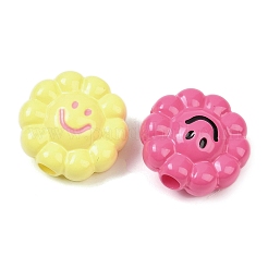 Непрозрачные акриловые эмалированные бусины OACR-I029-04