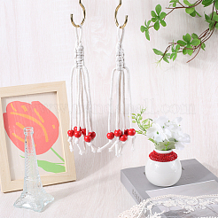 Вешалки для бананов из деревянных бусин AJEW-WH0415-10A