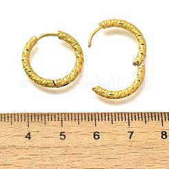 Серьги-кольца из нержавеющей стали 304 для женщин EJEW-M068-12A-G