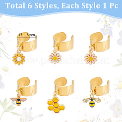 Кольца-манжеты из нержавеющей стали 304 RJEW-UN00015